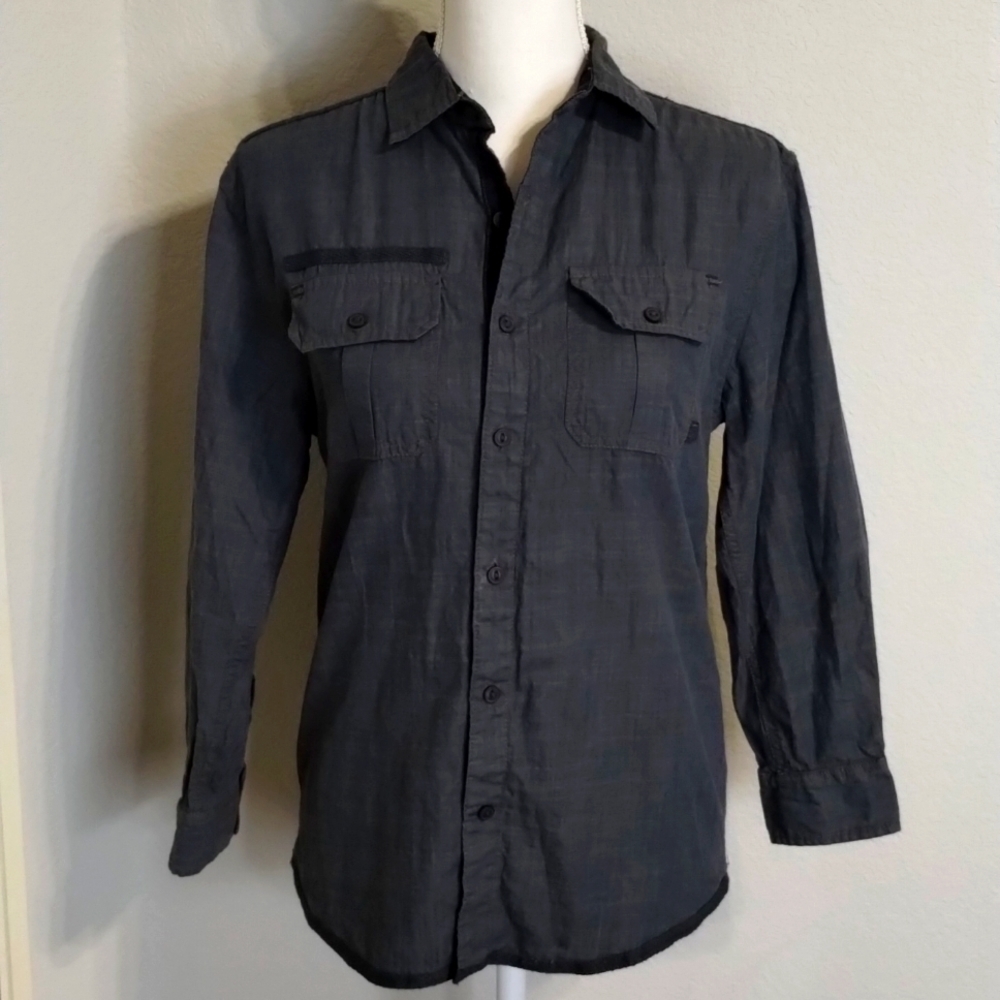 Paper Denim & Cloth Button Up Size 10/12 Chambray Long sleeve